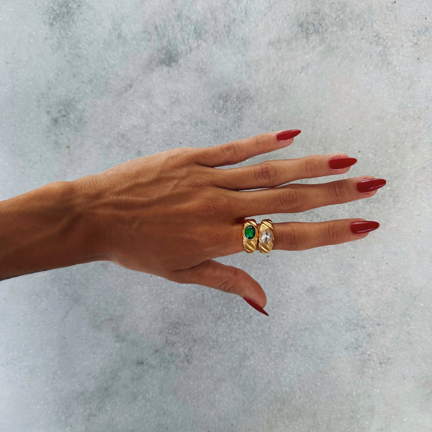 ICED RING GOLD