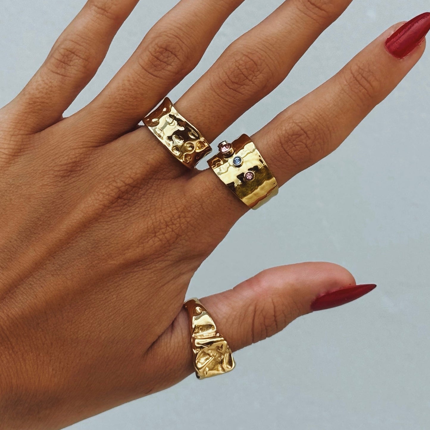 CROISSANT RING GOLD