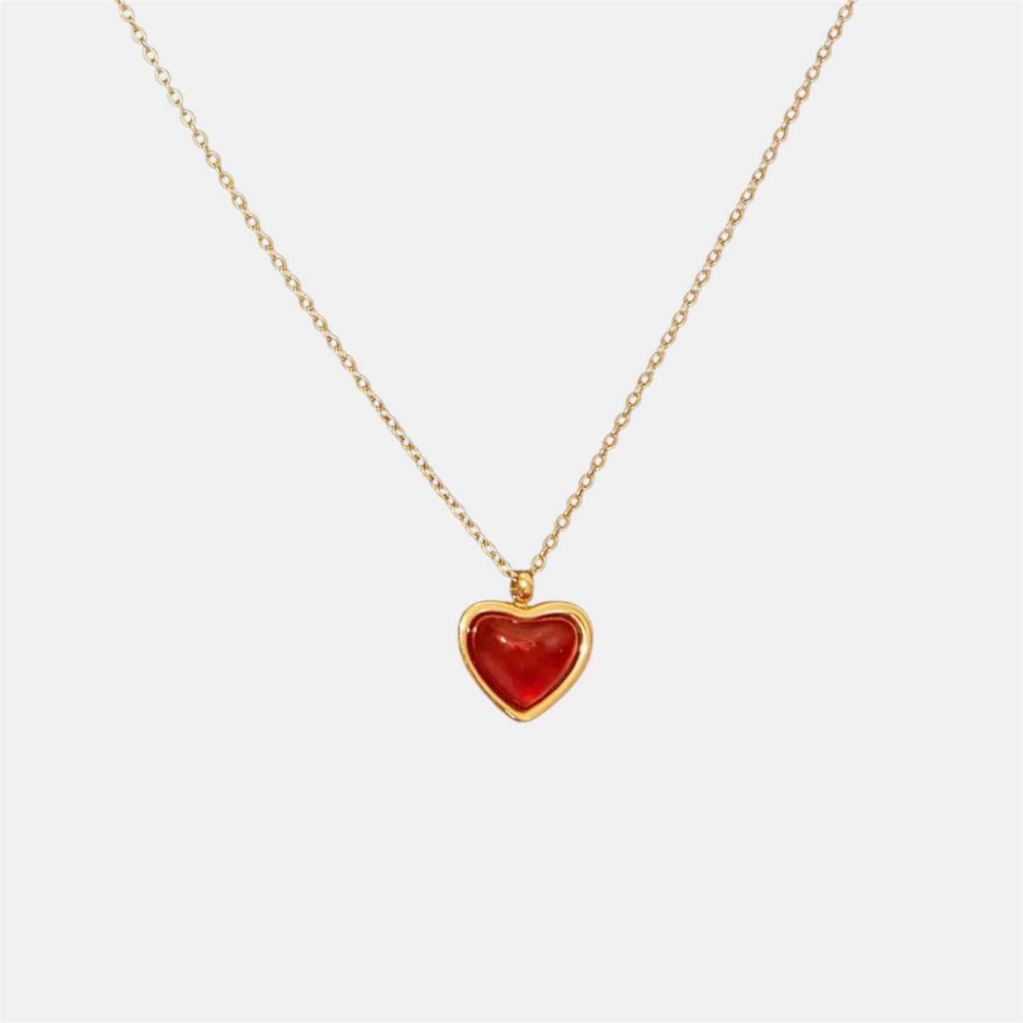 LAVA HEART NECKLACE GOLD