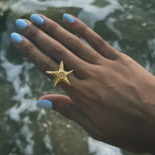 AURA STAR RING GOLD