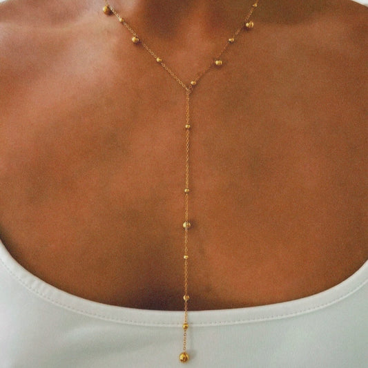 AURA DROPLET NECKLACE GOLD