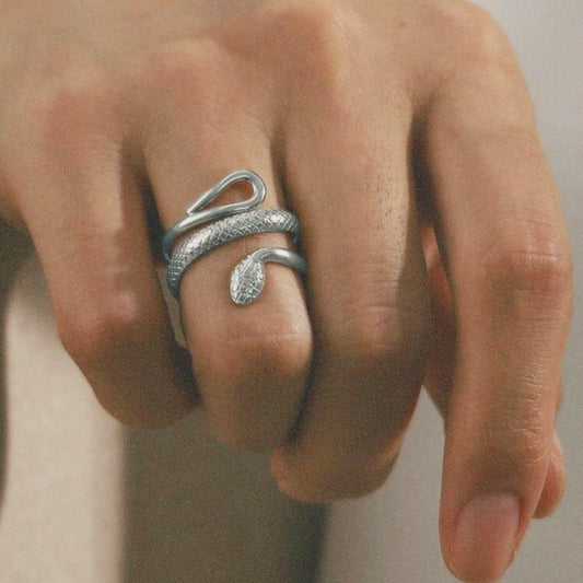 SNAKE RING SILVER