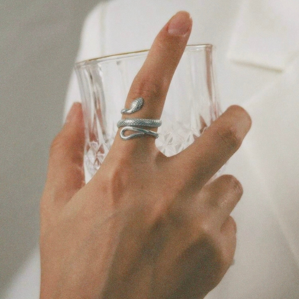 SNAKE RING SILVER