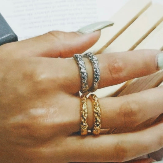 AURA FERAL RING SILVER