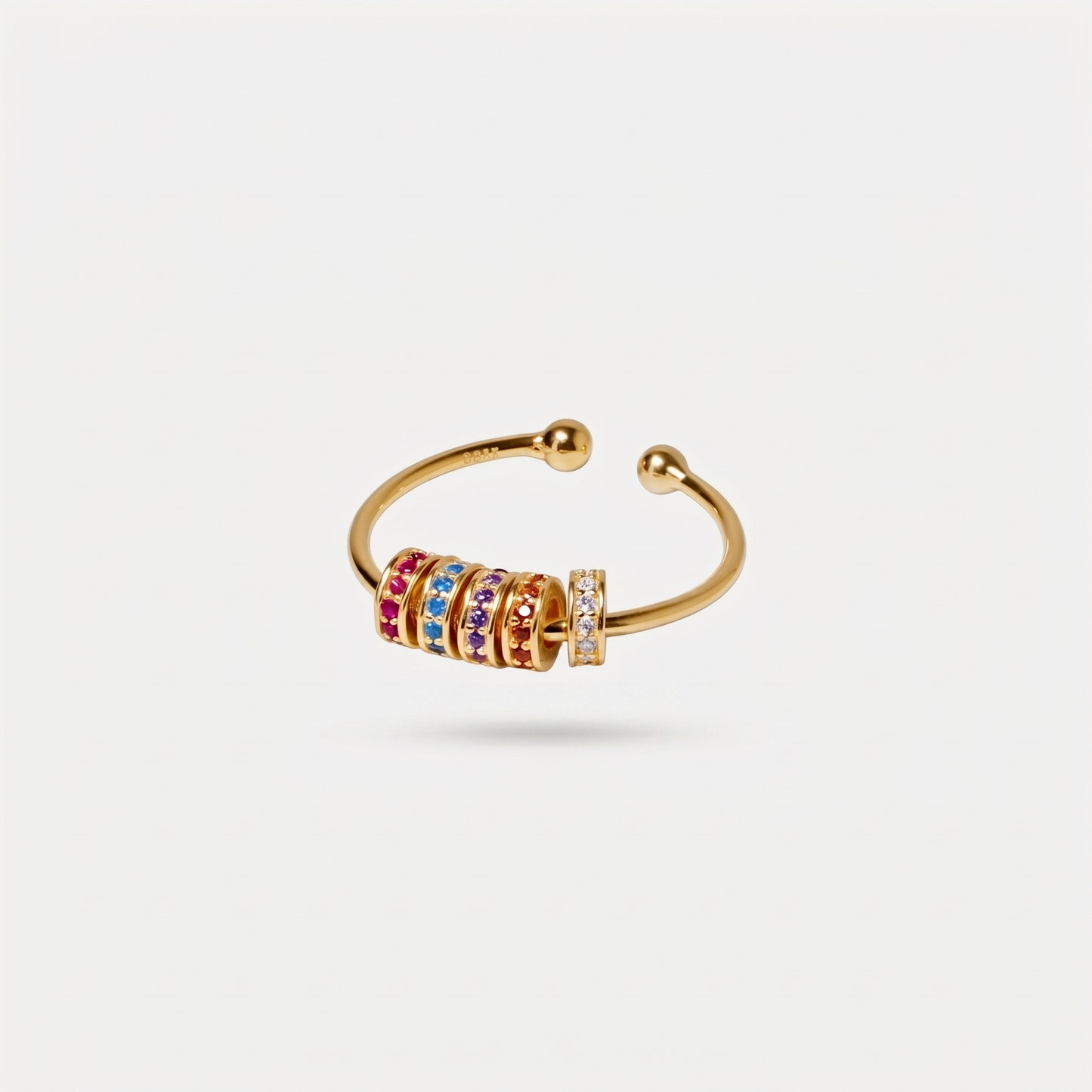 BRIGHTER SLIDING WELLNESS RING GOLD