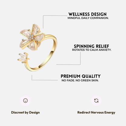 FLOURISH SPINNER WELLNESS RING GOLD