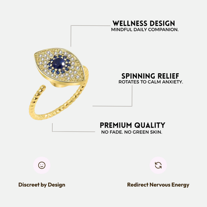 EYE SPINNER WELLNESS RING GOLD
