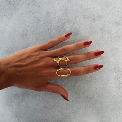 AURA ORBIT RING GOLD