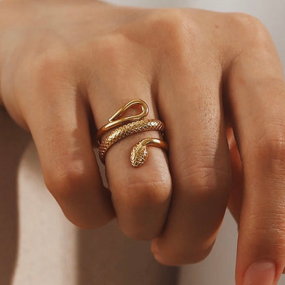 SNAKE RING GOLD