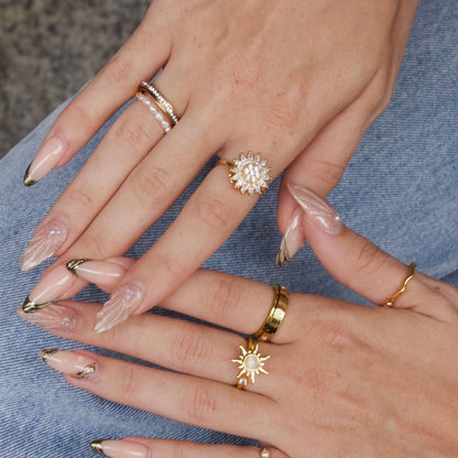 HARMONY ROTATING WELLNESS RING ROSE