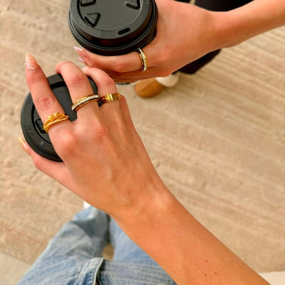 SERENE SLIDING WELLNESS RING GOLD