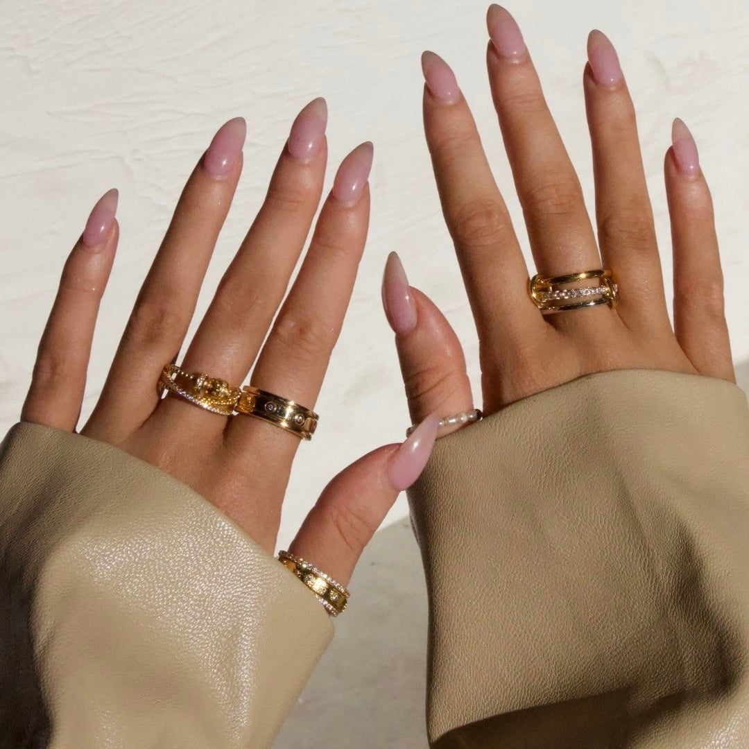 SERENE SLIDING WELLNESS RING GOLD