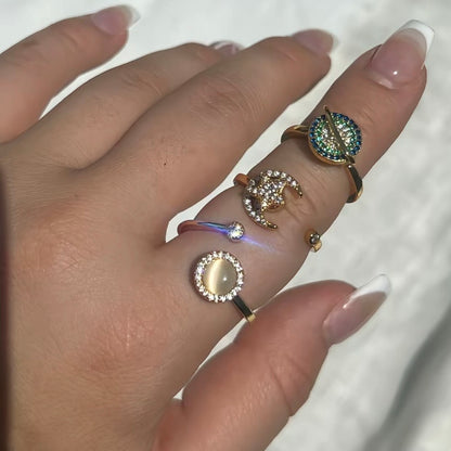 PLANET SPINNER WELLNESS RING SILVER