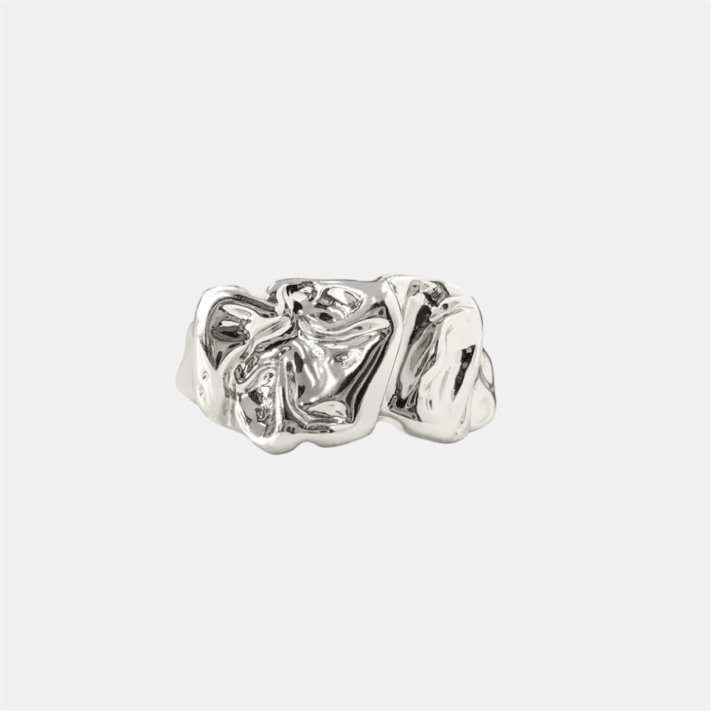 CROISSANT RING SILVER