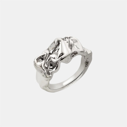 CROISSANT RING SILVER
