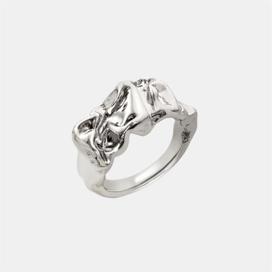 CROISSANT RING SILVER