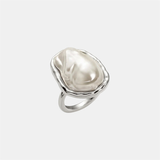 AURA PEARL RING SILVER
