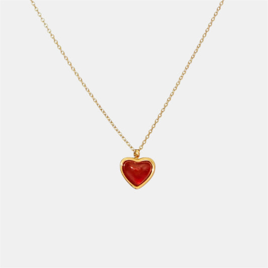 LAVA HEART NECKLACE GOLD