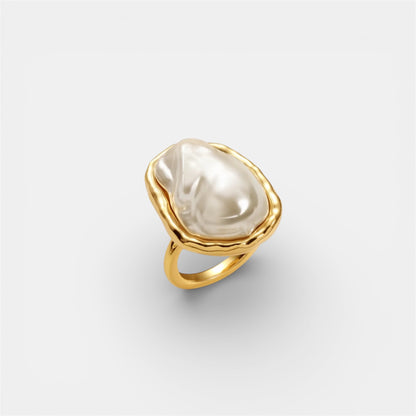 AURA PEARL RING GOLD