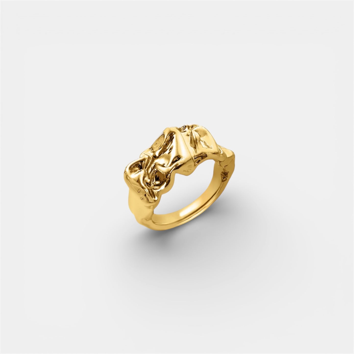 CROISSANT RING GOLD