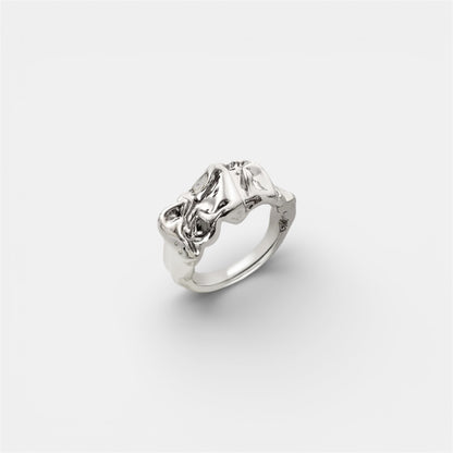 CROISSANT RING SILVER