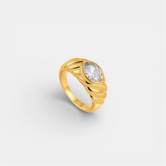 ICED RING GOLD