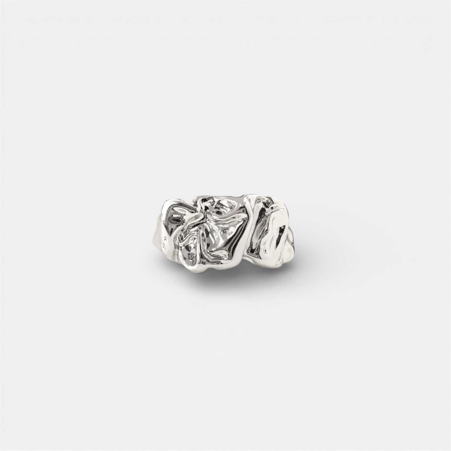 CROISSANT RING SILVER