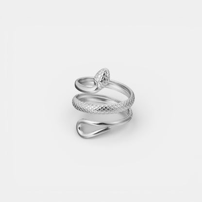 SNAKE RING SILVER