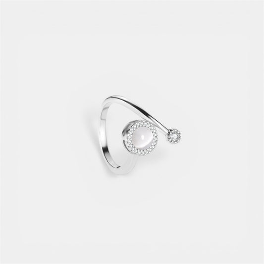 CALM SPINNER WELLNESS RING SILVER