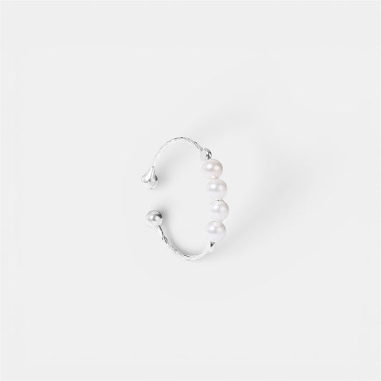 PEACE ROTATING WELLNESS RING SILVER