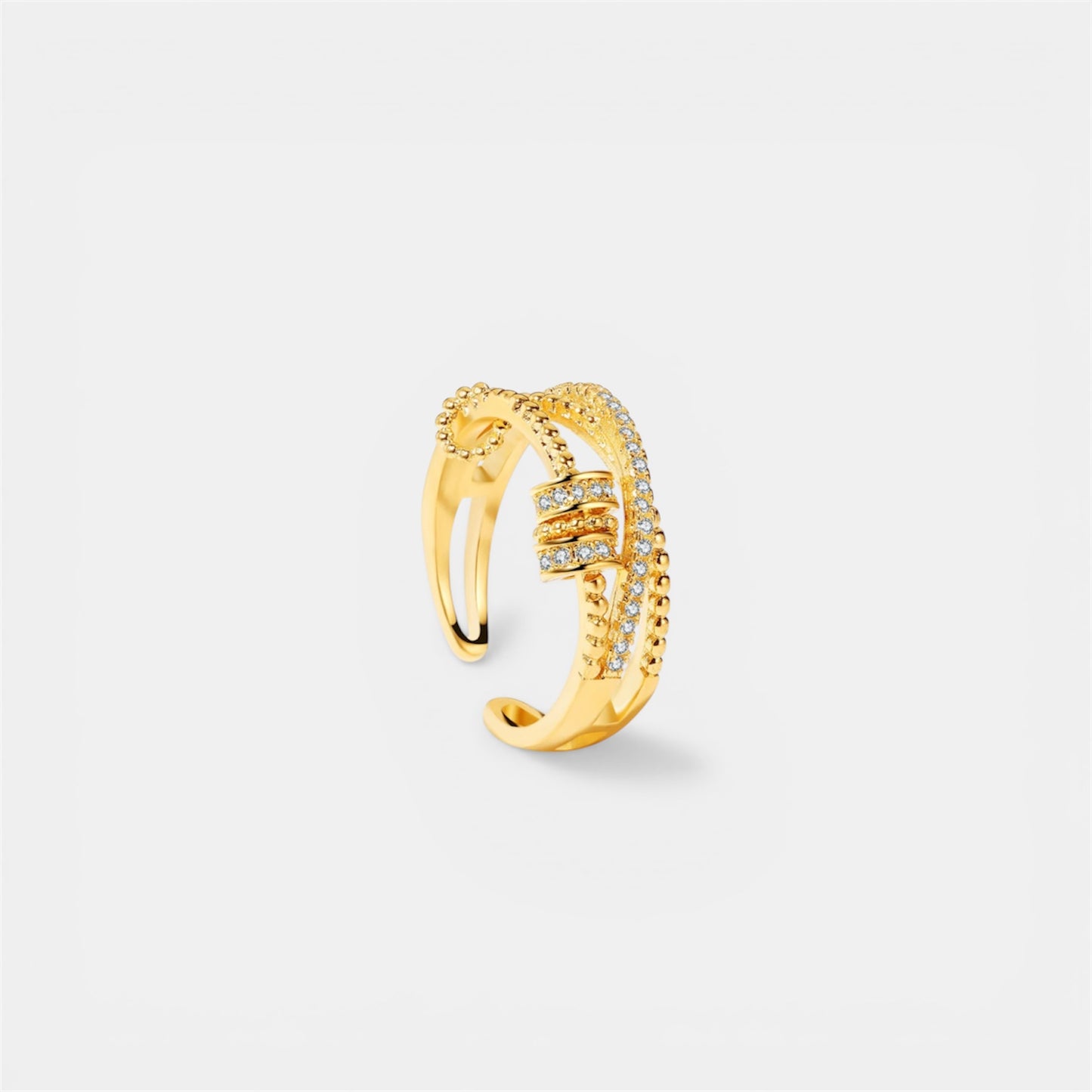 SERENE SLIDING WELLNESS RING GOLD