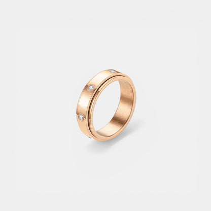 SOUL ROTATING WELLNESS RING ROSE