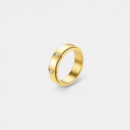 SOUL ROTATING WELLNESS RING GOLD