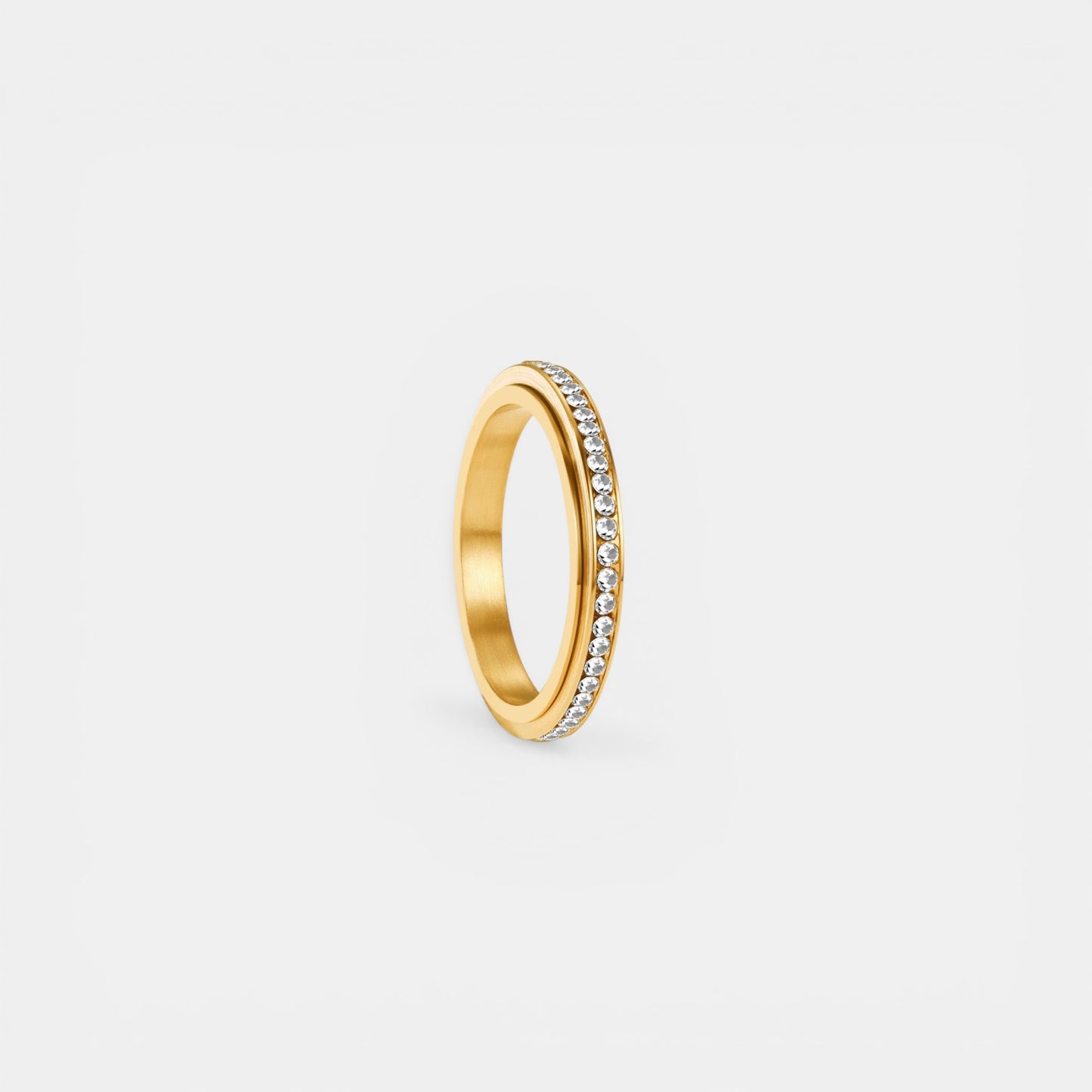 ZENIA ROTATING WELLNESS RING GOLD