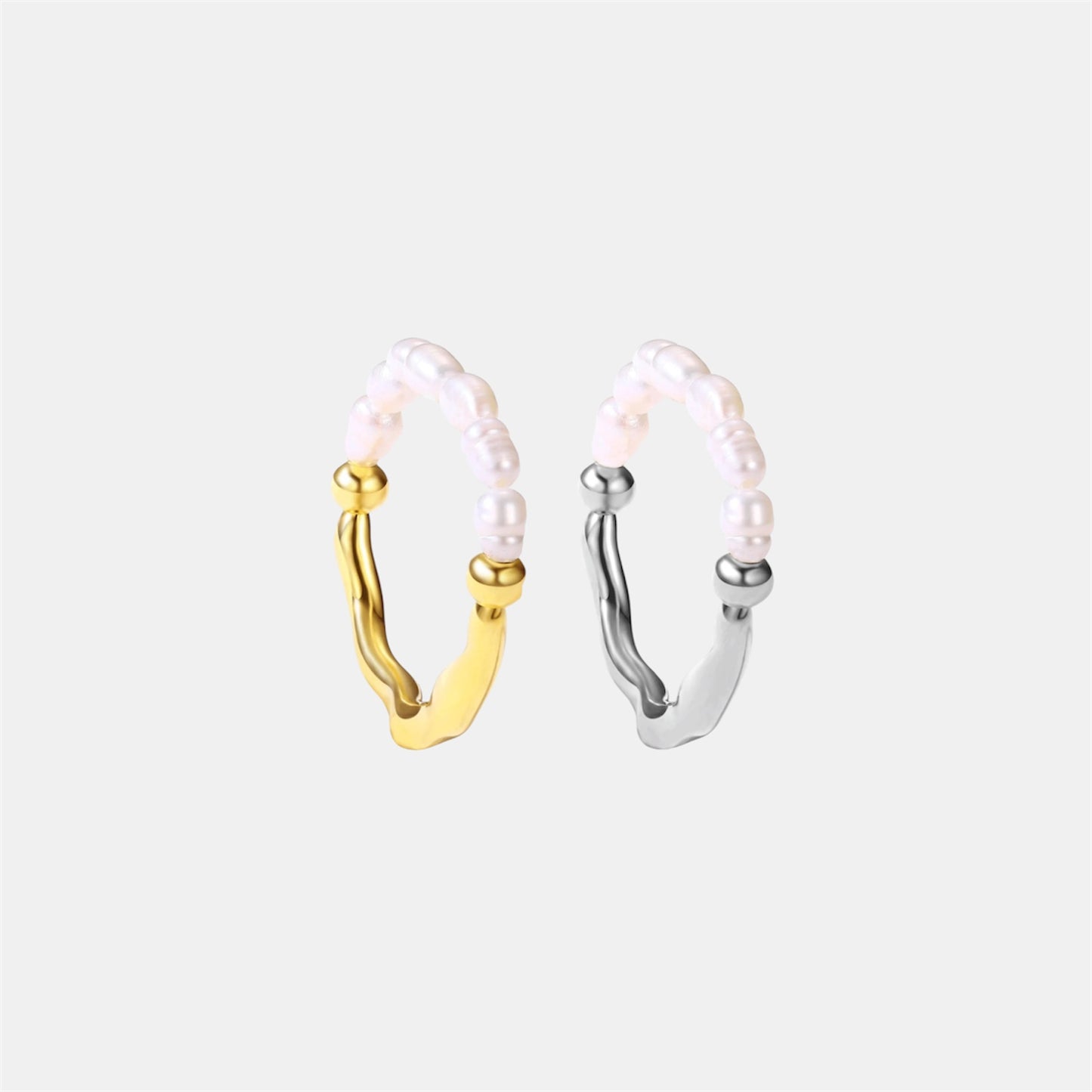 PEARL ROTATING WELLNESS RING GOLD
