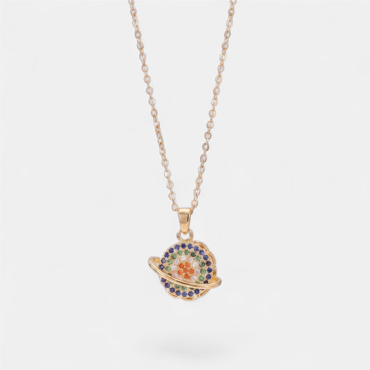 PLANET SPINNER WELLNESS NECKLACE GOLD