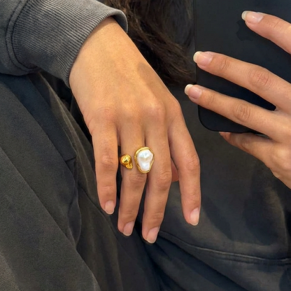 PEARL RING GOLD