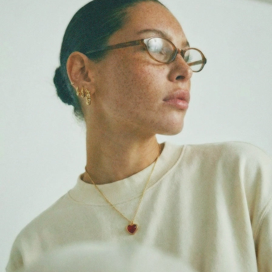 LAVA HEART NECKLACE GOLD