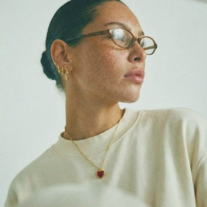 LAVA HEART NECKLACE GOLD