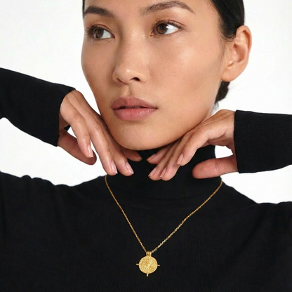 AURA SOLAR NECKLACE GOLD