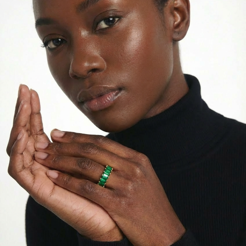 RADIANT RING GOLD GREEN