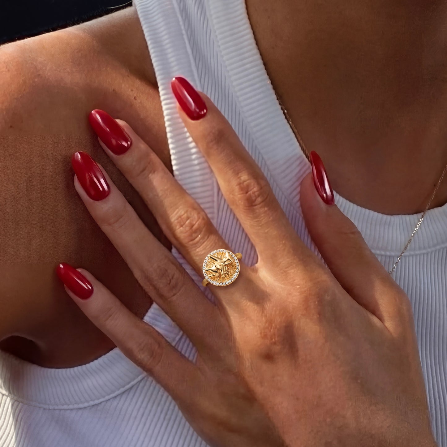 ANGEL SPINNER WELLNESS RING GOLD