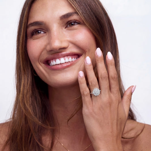 SUN SPINNER WELLNESS RING SILVER