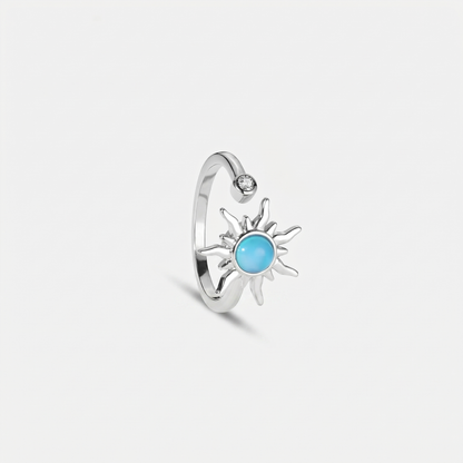 SUNNY SPINNER WELLNESS RING SILVER