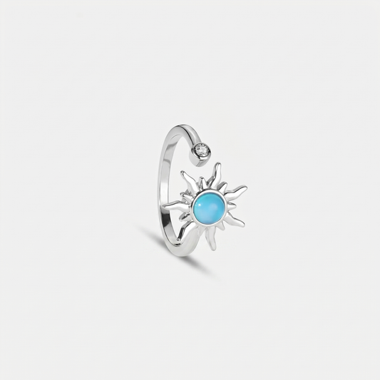 SUNNY SPINNER WELLNESS RING SILVER