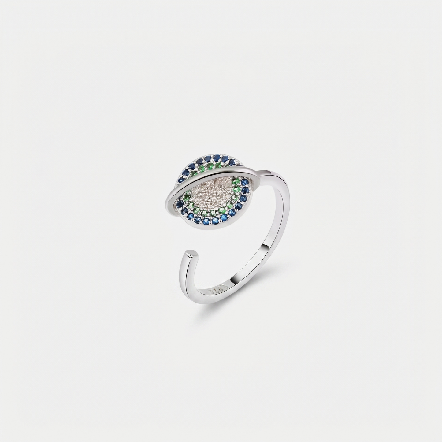 PLANET SPINNER WELLNESS RING SILVER