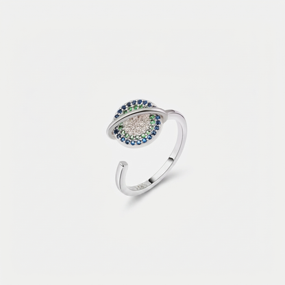 PLANET SPINNER WELLNESS RING SILVER