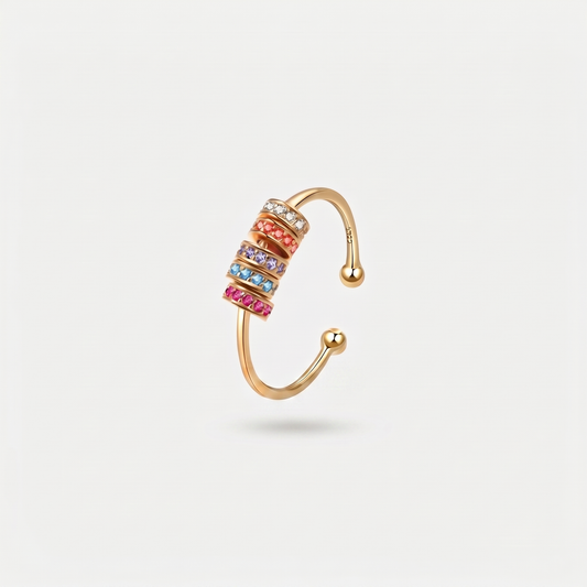 BRIGHTER SLIDING WELLNESS RING GOLD