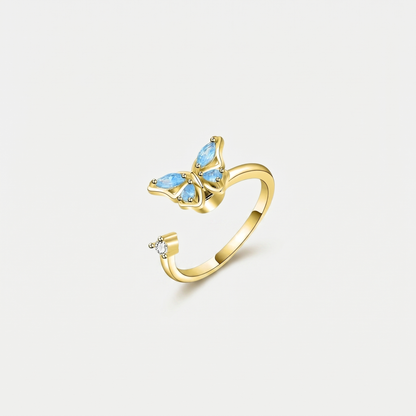 BUTTERFLY SPINNER WELLNESS RING GOLD