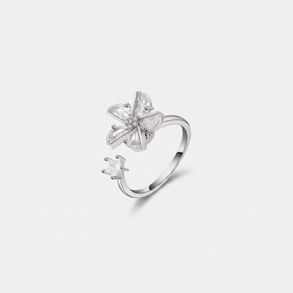 FLOURISH SPINNER WELLNESS RING SILVER